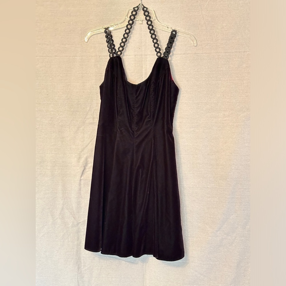 Black Velvet De Laru by Linda Burnell Cocktail Dress